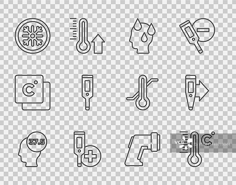 人体高温气象学图片素材