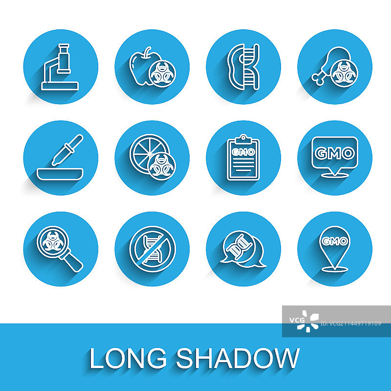 生物危害与放大镜，禁止转基因图片素材