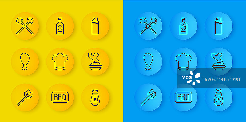 燃烧的火柴与鸡腿图片素材