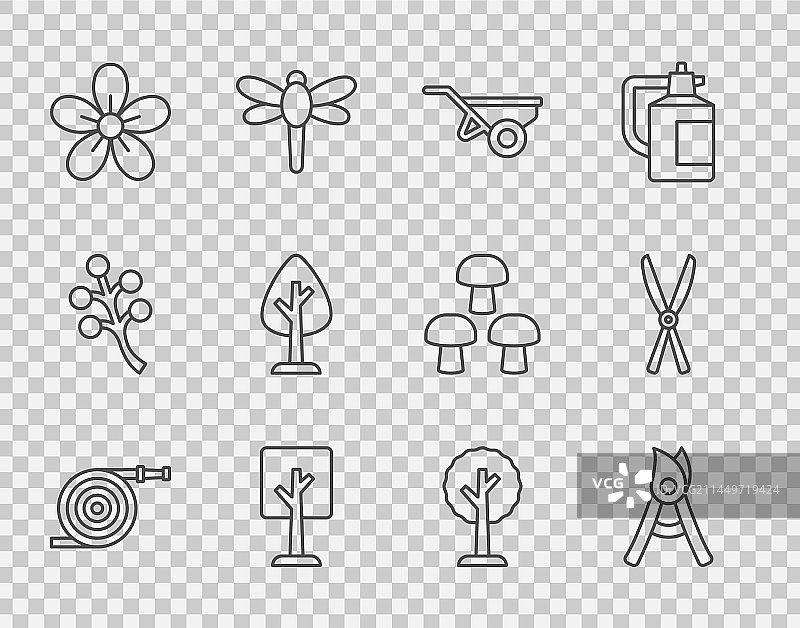 园艺水管手工园艺剪刀图片素材