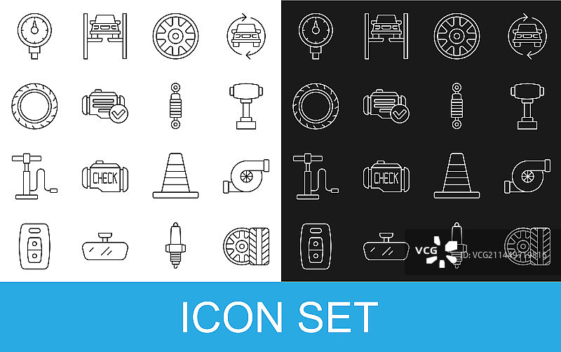 汽车轮胎车轮汽车涡轮增压器图片素材