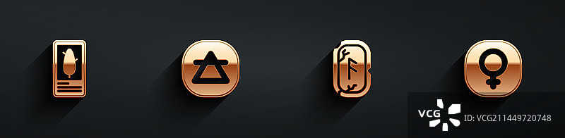 塔罗牌魔法符文素材图片素材