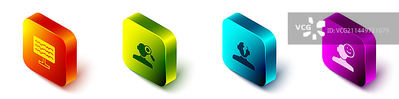 2.5D脑电图问题发现套装图片素材