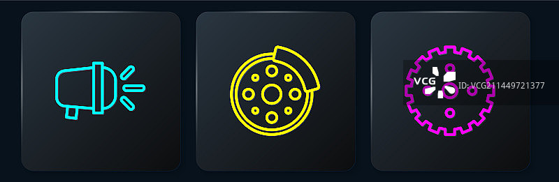 自行车配件：头灯、链轮、曲柄等图片素材