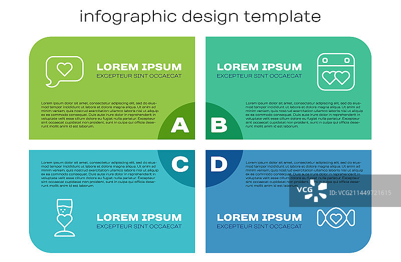 香槟杯与爱心对话框组合图片素材