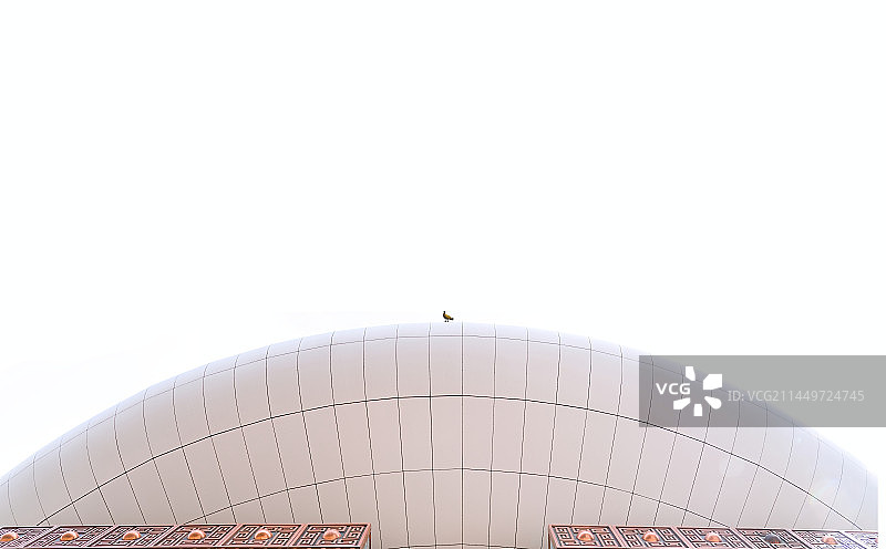 建筑，郑州博物馆圆形屋顶图片素材