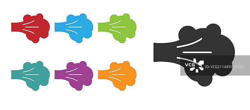 白色背景上的黑色油漆喷雾图标图片素材