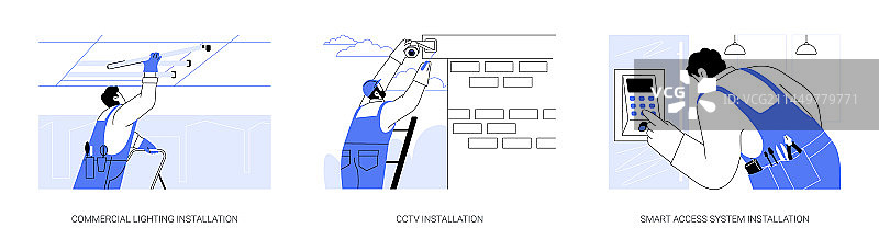 电气装置抽象概念图片素材