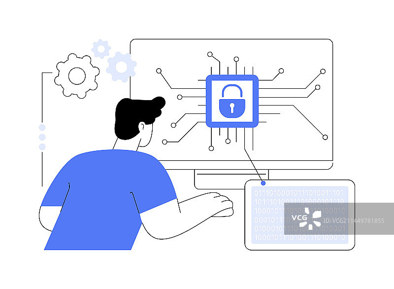 加密抽象概念图片素材