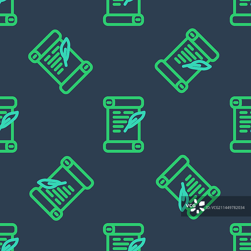 线条法令纸莎草纸卷轴图标图片素材