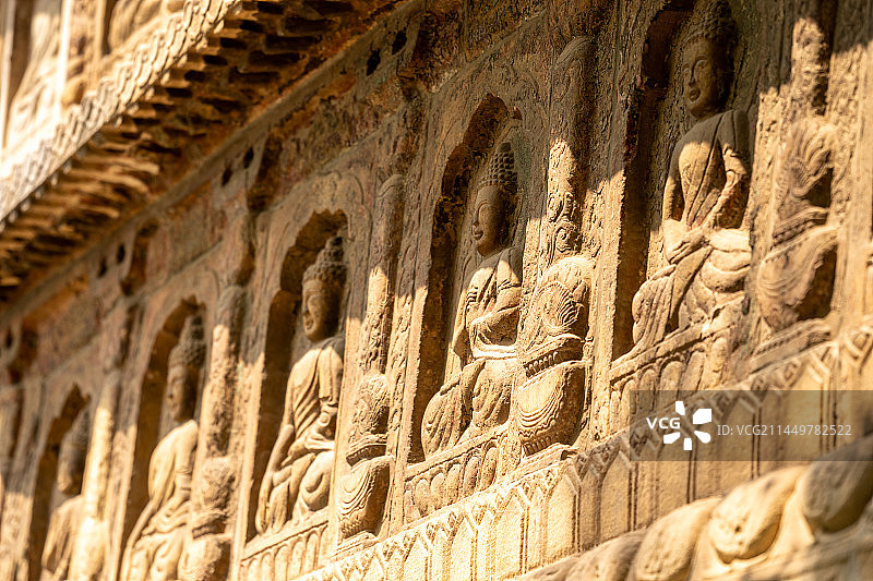 中国石刻博物馆佛教雕刻图片素材