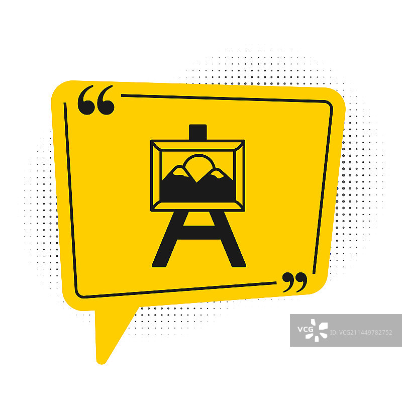 白色背景上的黑色拍卖画作图标图片素材