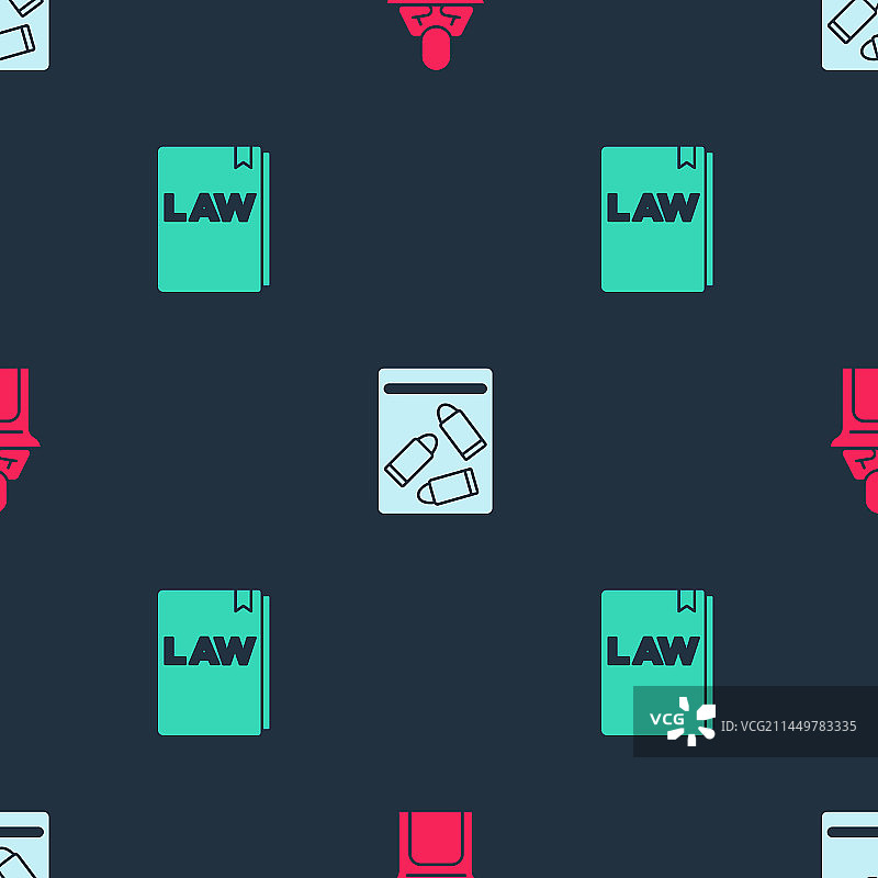 法官证据袋子弹法律书籍图片素材