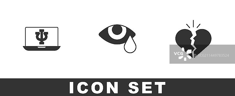 在线心理咨询眼泪哭泣眼睛破碎图片素材