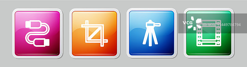 USB数据线图片裁剪照片设置线条图片素材