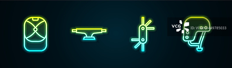 棒球帽、滑板、轮子、工具合集图片素材