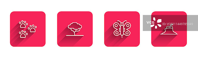 爪印非洲树蝴蝶图片素材