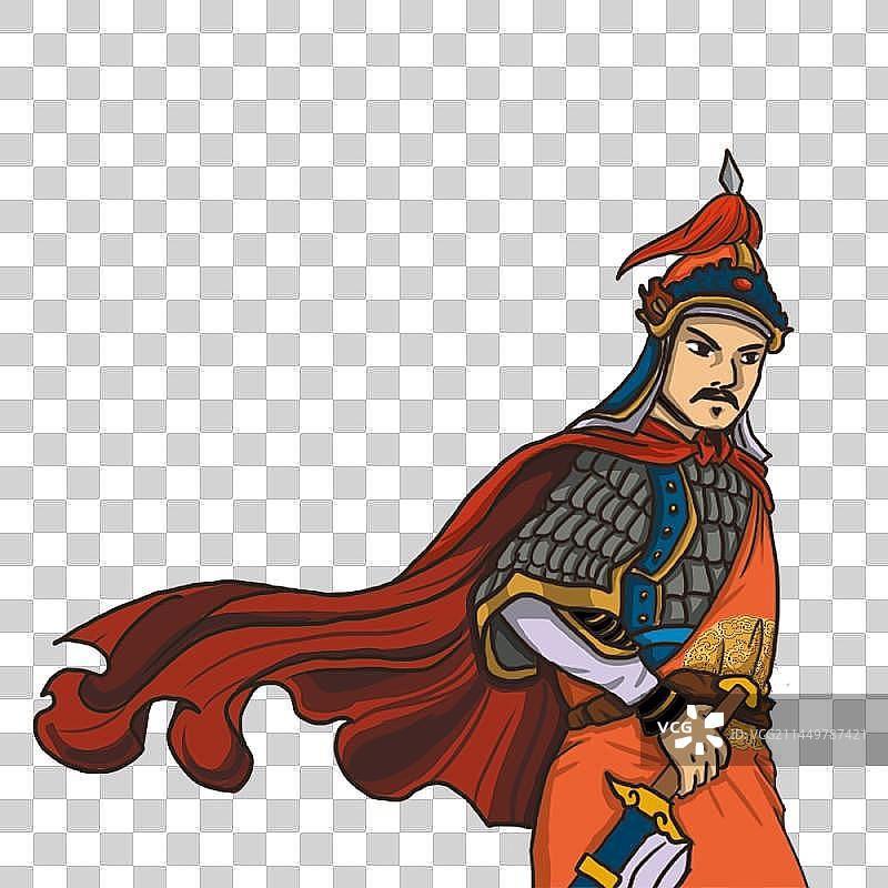 郑成功半身像图片素材