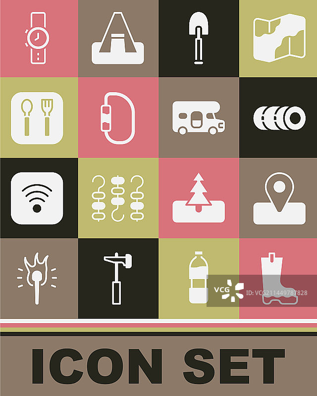 露营用防水橡胶靴图片素材