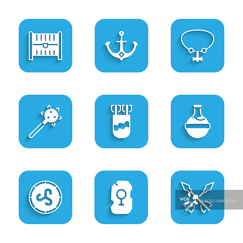 箭袋与箭魔法符文图片素材