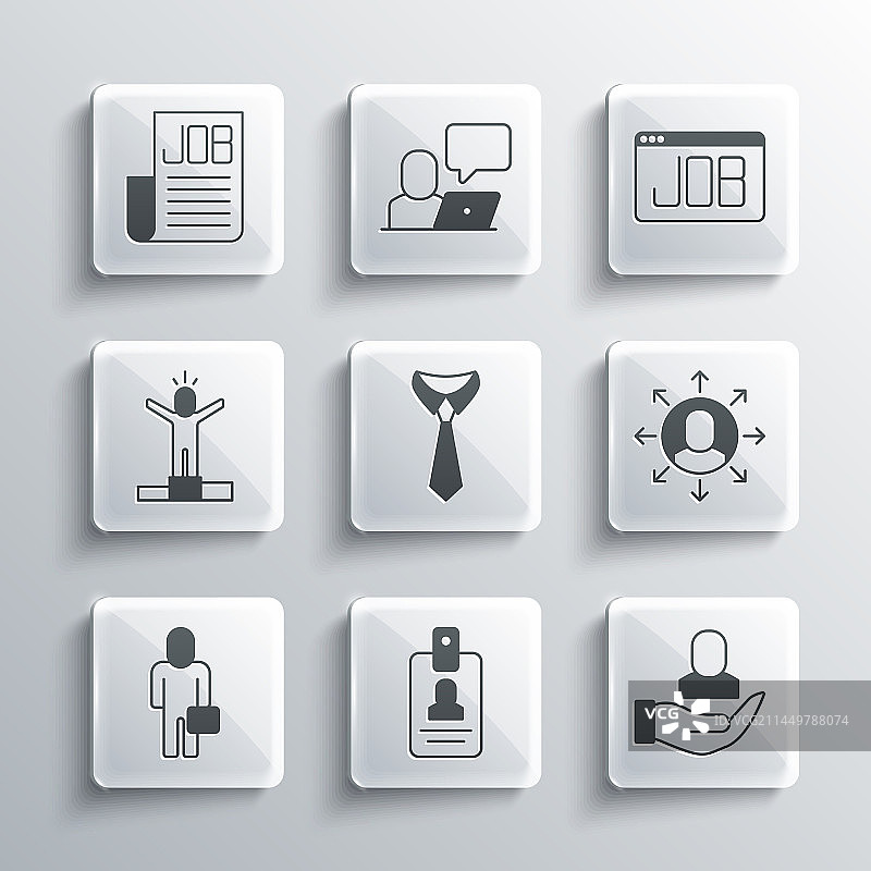 身份识别牌与多任务处理的工人图片素材