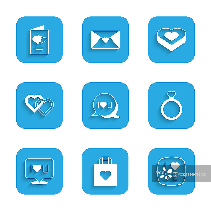 语音气泡文本我爱你购物袋图片素材