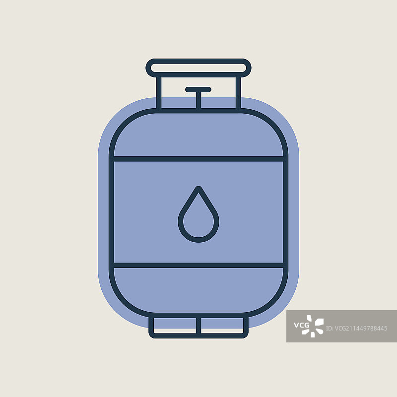 丙烷气瓶隔离图标图片素材