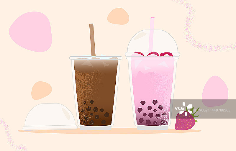 珍珠奶茶概念图片素材
