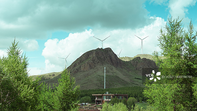 丰宁坝上 七彩森林图片素材