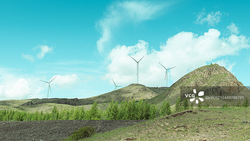 丰宁坝上 七彩森林图片素材