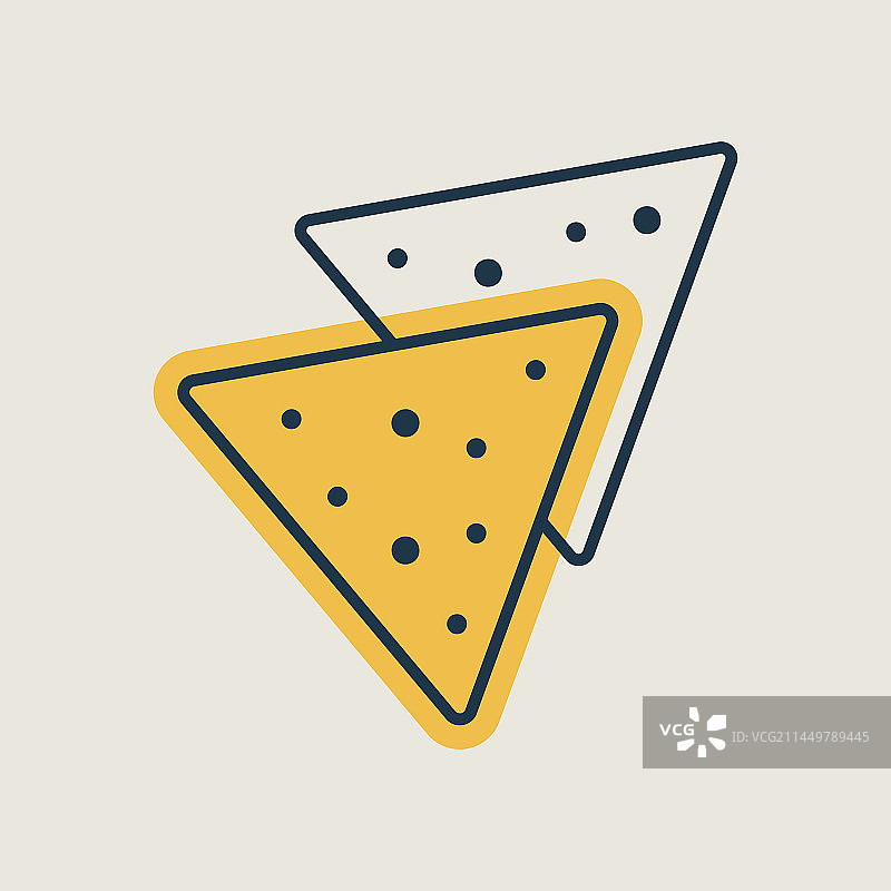 玉米片或玉米饼图标图片素材