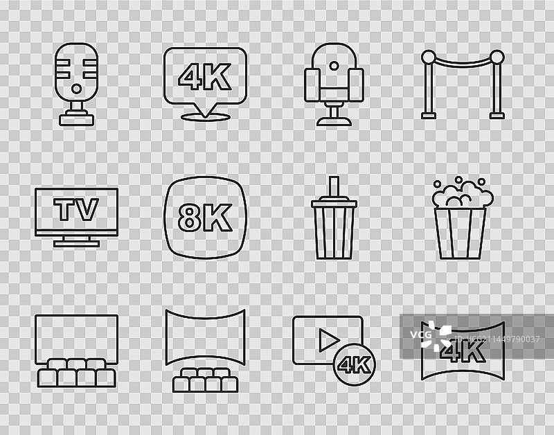 带屏幕的电影院礼堂图片素材