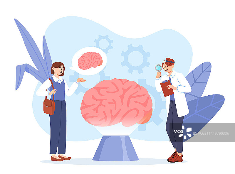 头痛的年轻女孩图片素材