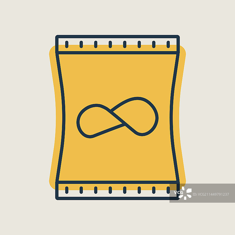 薯片袋图标快餐标志图片素材