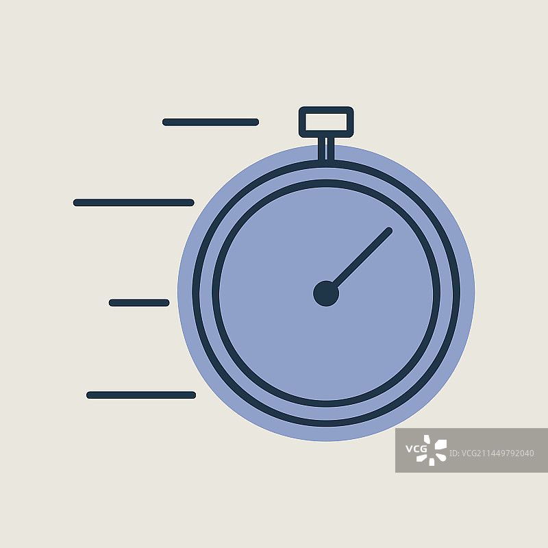 快速配送图标：带速度的秒表图片素材