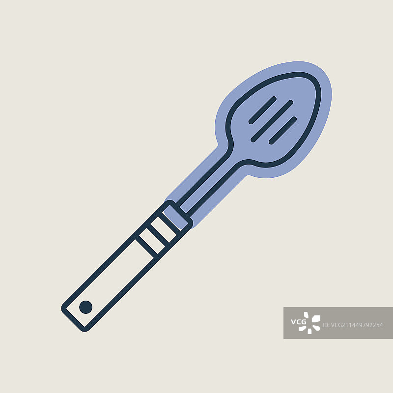 厨房沥水勺隔离图标图片素材