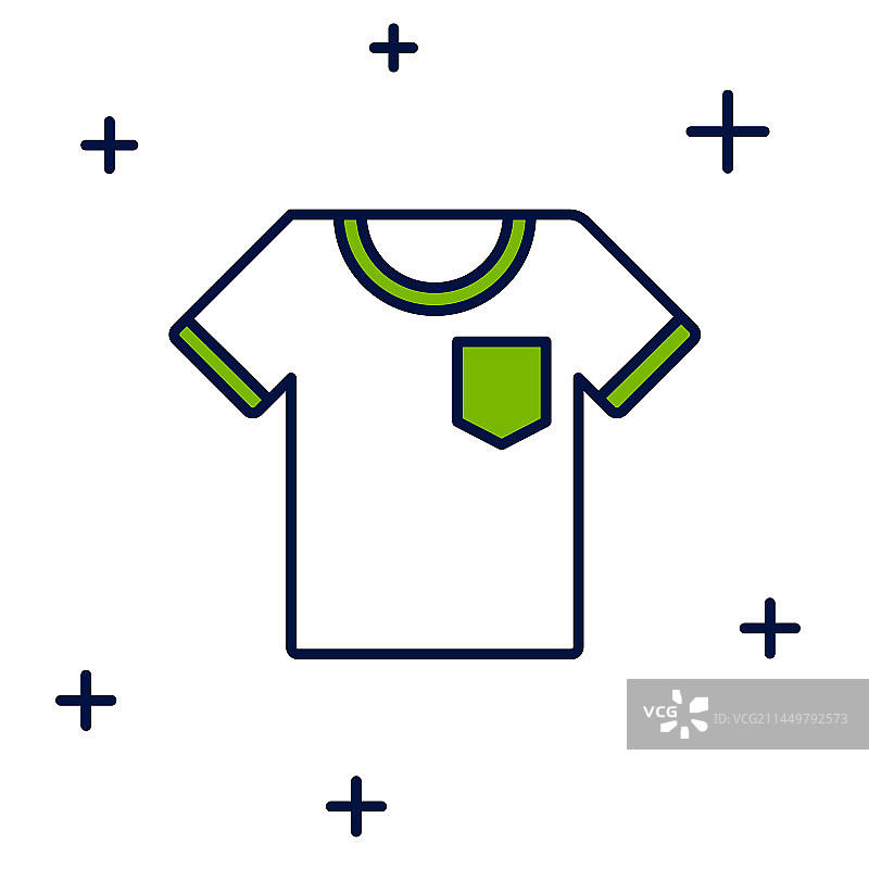 白色背景的T恤图标图片素材