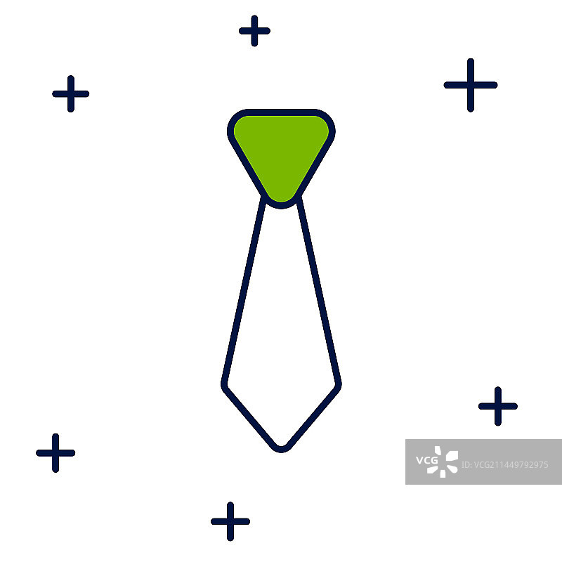 领带轮廓图标图片素材