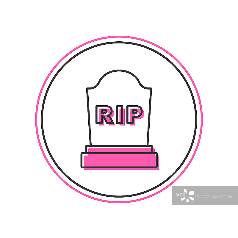 墓碑轮廓图标图片素材