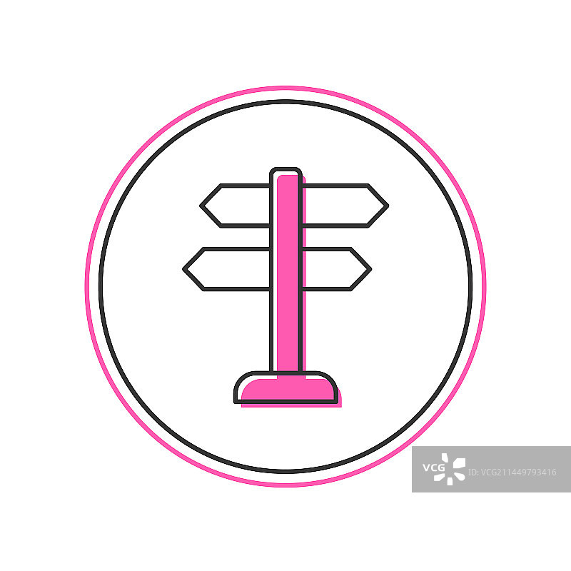 道路交通标志牌轮廓图标图片素材