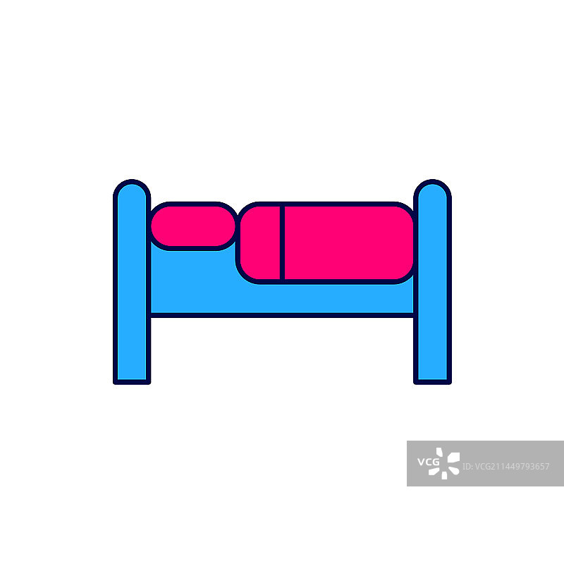 床轮廓图标图片素材