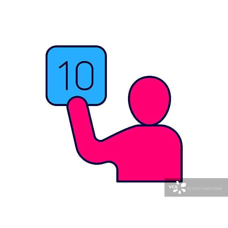 法官评估轮廓图标图片素材