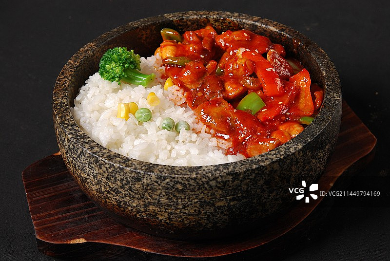 石锅拌饭餐饮食材图片素材