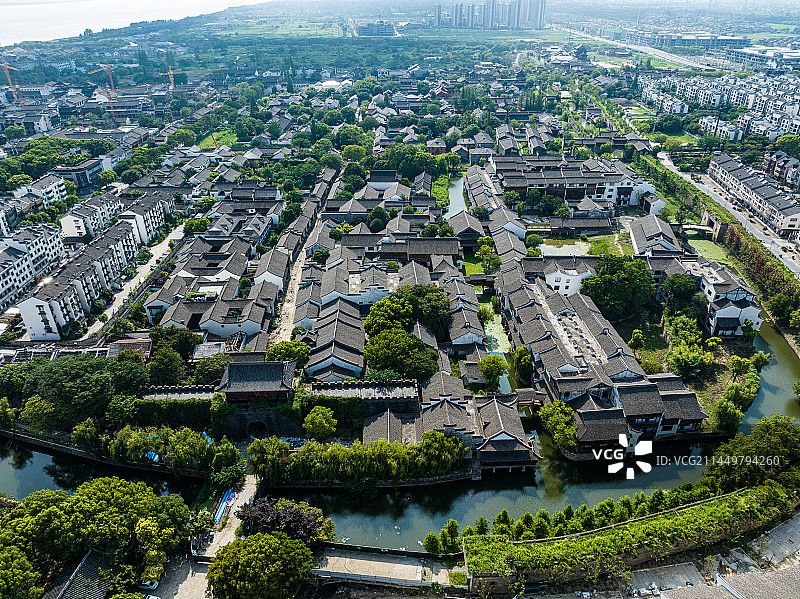海宁盐官古镇图片素材