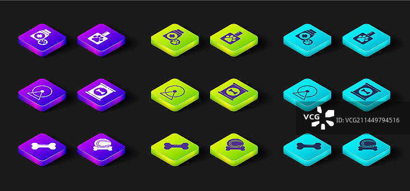 包含狗骨头、宠物玩具、橡胶和仓鼠球的组合图片素材