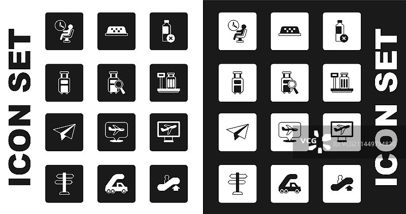 禁止饮水：遗失的行李箱和人图片素材