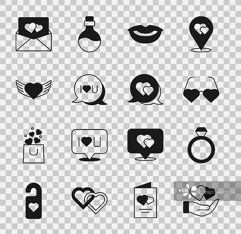 手中的爱心与结婚戒指图片素材