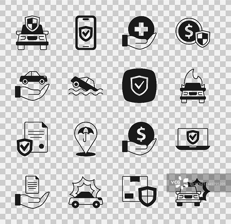 车祸保险在线办理，汽车燃烧场景图片素材