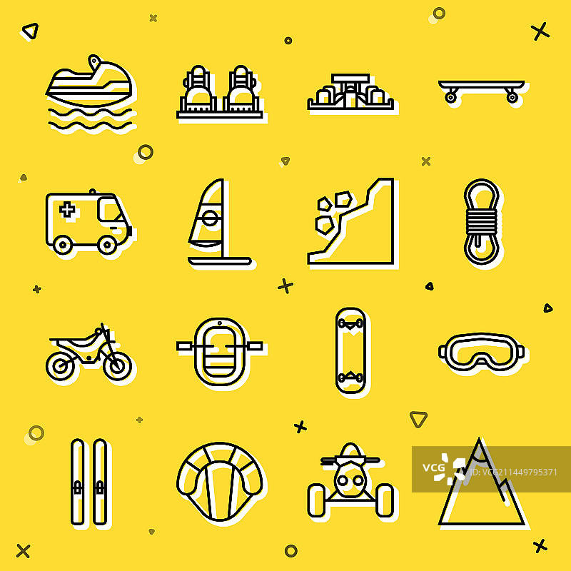 山脉滑雪镜登山绳图片素材