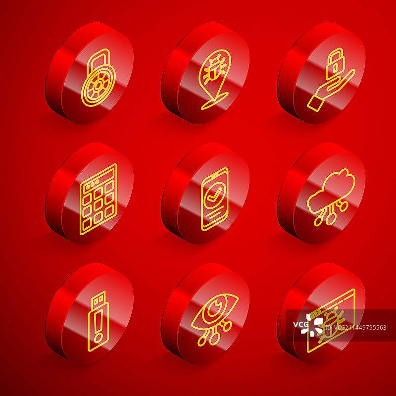 保险箱密码锁、系统漏洞锁图片素材